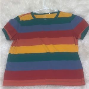 Rainbow stripes shirt